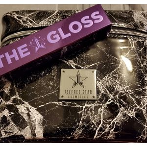 Jeffree Star Marble Makeup Case and Lipgloss